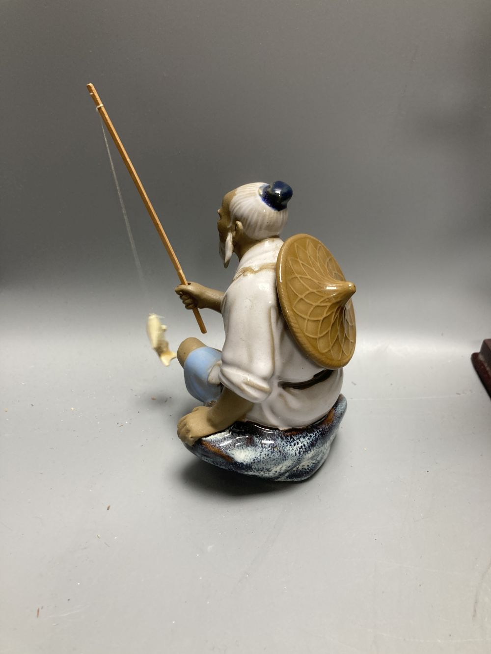 A simulated bronze eagle, 36cm, cloisonne enamelled vase, 23cm and five other items